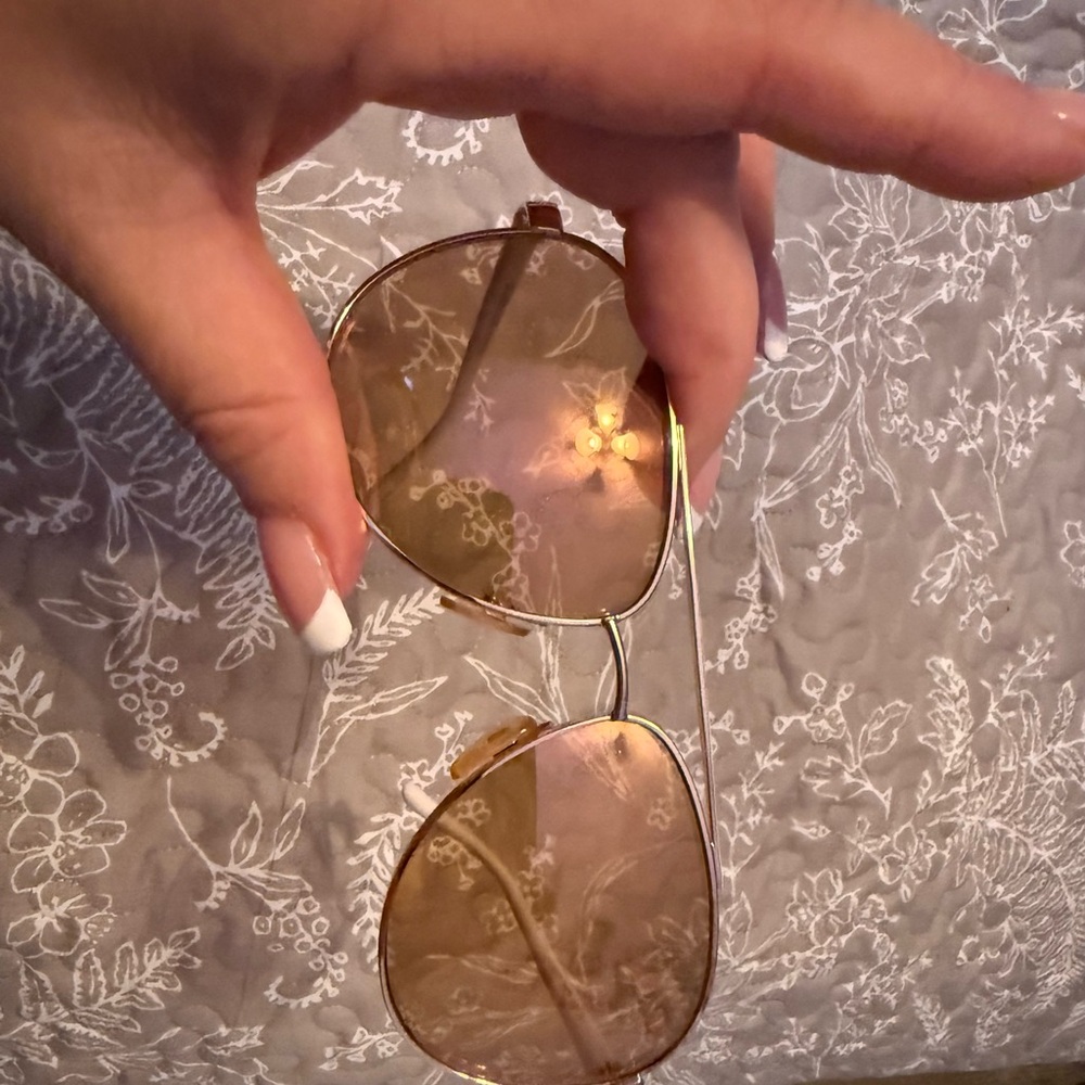 Michael Kors Collection Gold Sunglasses Aviator Style